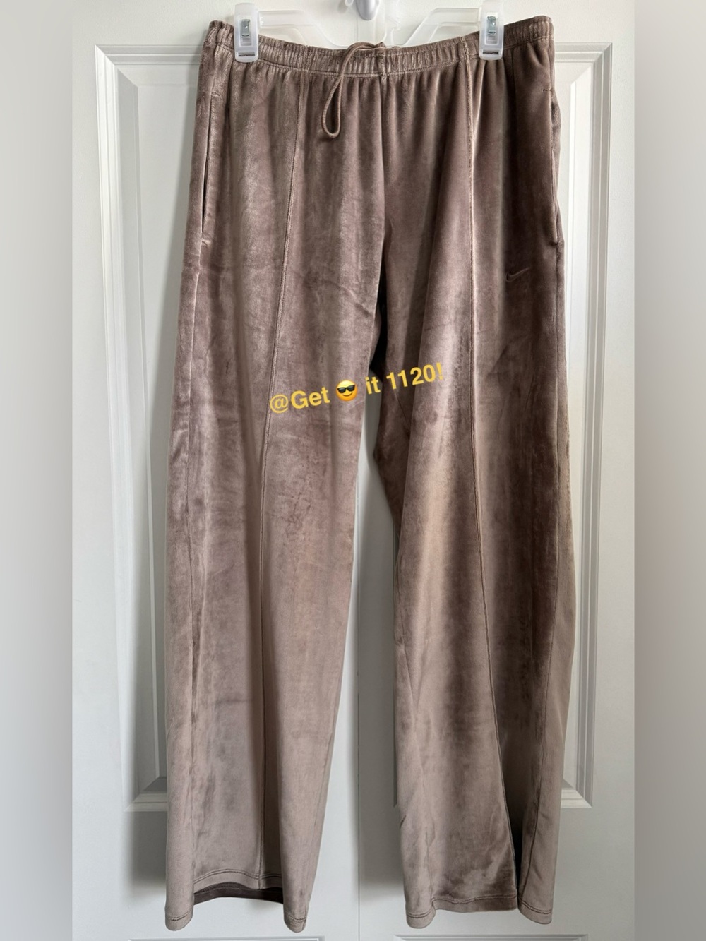Bundle Nike Chill Knit Women's Velour Full-Zip Hoodie & Velour Trousers Size M - Picture 6 of 16